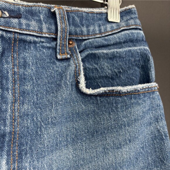 Abercrombie & Fitch Women's The 90's Straight Ultra High Rise Jeans 27 Med Wash - Picture 4 of 13